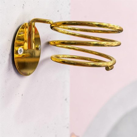 علاقة سشوار طاوله لون ذهبي